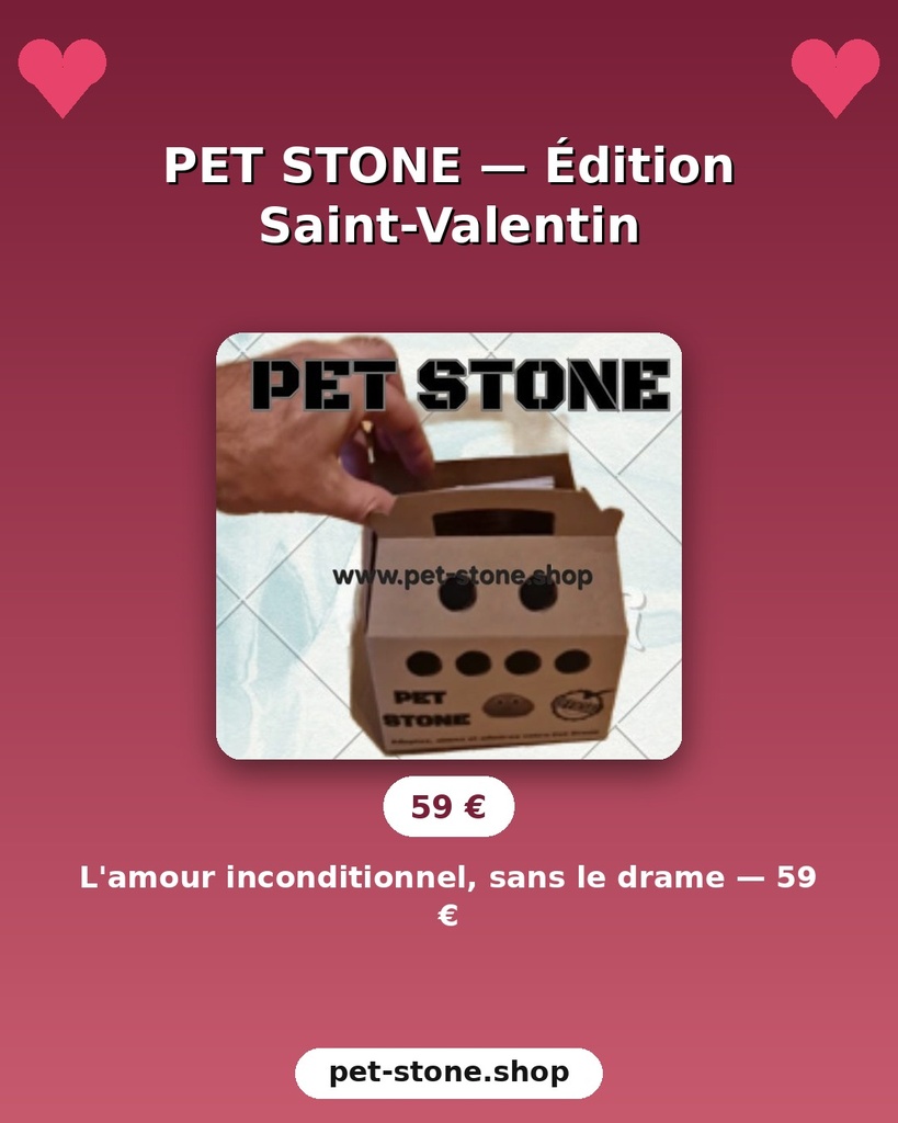 Pet Stone © : Valentijnsversie